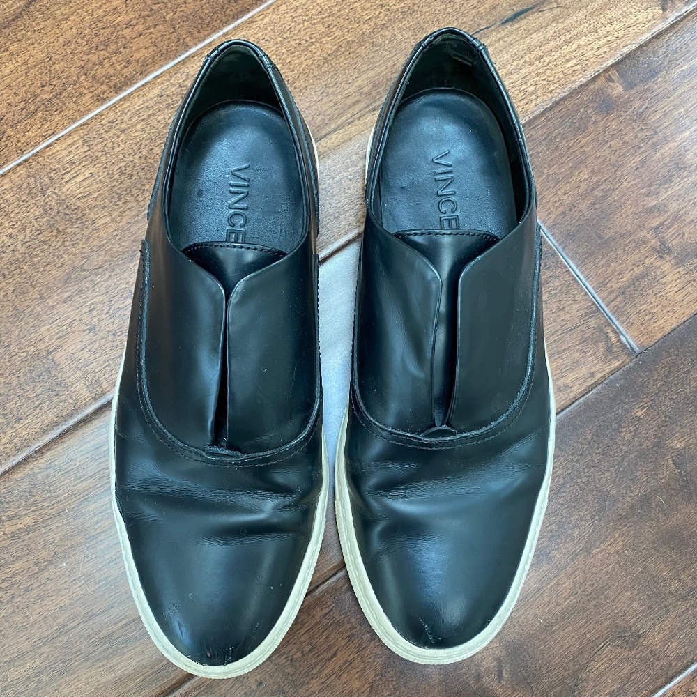 Vince Galia Leather Slip-On Sneakers - 8
